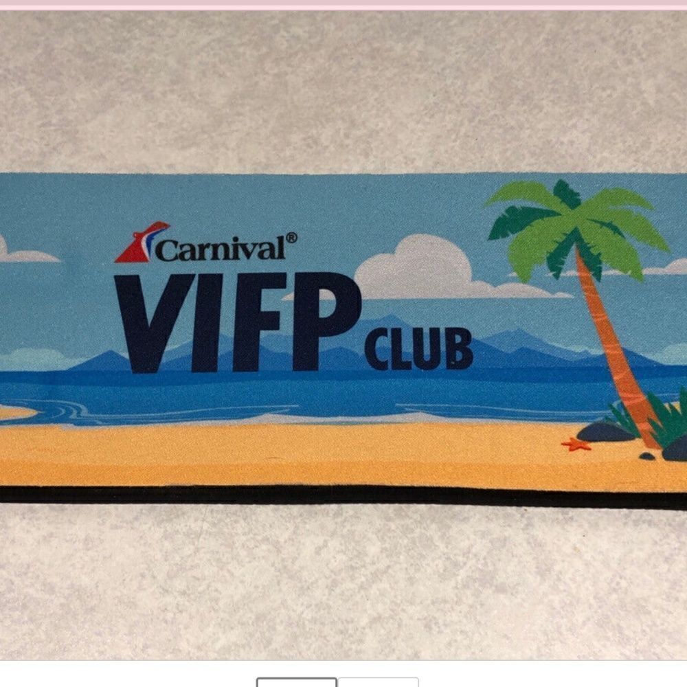 NEW Carnival VIFP Cookie Koozie 12oz. Can Holder Slap Bracelet Type - Picture 3 of 8